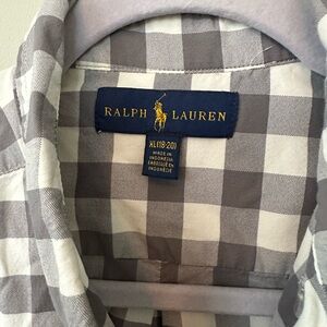 Ralph Lauren Gray Checkered Boy’s Shirt